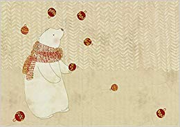 Juggling Polar Bear Small Boxed Holiday Cards (Christmas Cards, Holiday Cards, Greeting Cards)