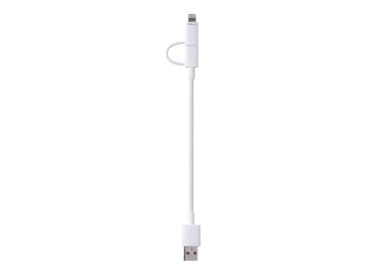 PNY 2-in-1 Micro-USB and Apple Lightning Charge and Sync Cable (C-UA-UULN-W01-01)