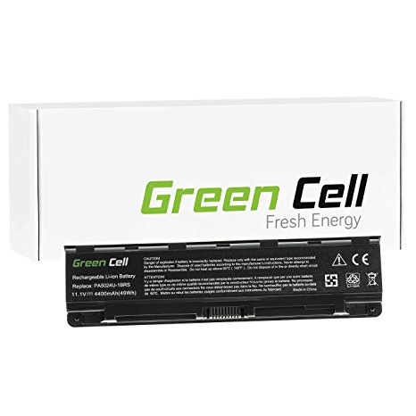 Green Cell® Standard Series PA5024U-1BRS Battery for Toshiba Satellite C850 C850D C855 C870 L850 L855 L870 Laptop (6 Cells 4400mAh 11.1V Black)