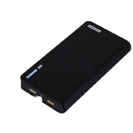 Good Time 20000mAh USB External Battery Backup Power Bank for Tablet PC Smart Phone iPhone Samsung BlakBerry Nokia HTC MP3 MP4 Black
