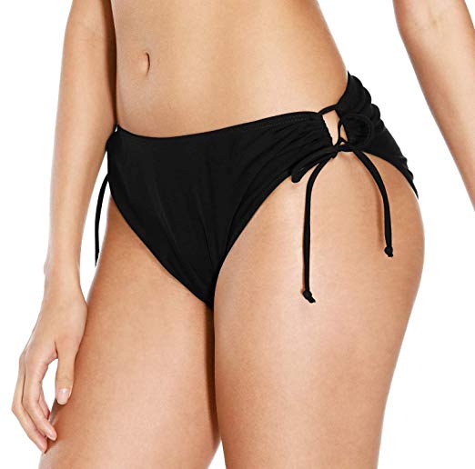 ATTRACO Womens Bikini Bottoms Swim Bottoms Adjustable Side Tie Bathing Suits