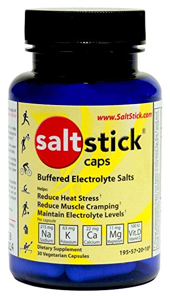 SaltStick Caps Electrolyte Replacement Capsules Dietary Supplement 30 count bottle