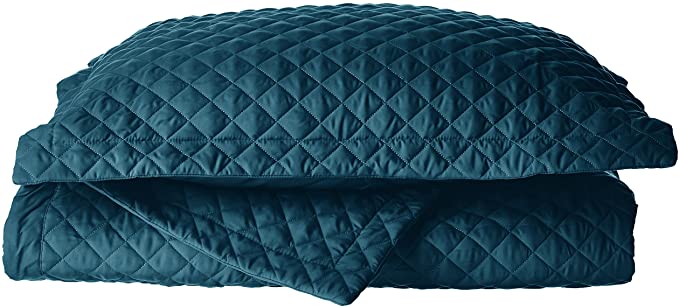 Tribeca Living BRISQUILTKITE Brisbane Oversized Quilt Set, King, Teal