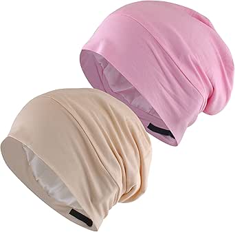 EINSKEY Cotton Slouchy Beanie Hat for Men/Women, Lightweight Oversize Large Thin Skull Cap Chemo Cap Night Sleeping Cap