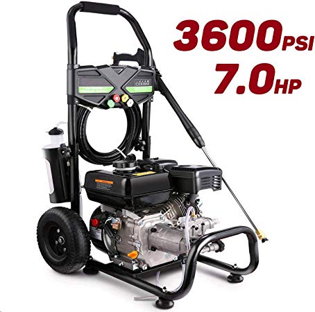 Oveloxe 3600PSI Gas Pressure Washer, Gas Powered Power Washer with 212cc Engine and 5 Spray Tips