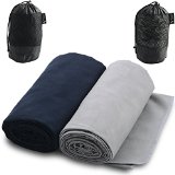 The Friendly Swede Microfiber Yoga Towels and Travel Towels 2 Pack