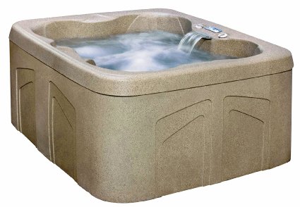 Lifesmart Rock Solid Simplicity Plug and Play 4 Person Spa With 12 Jets