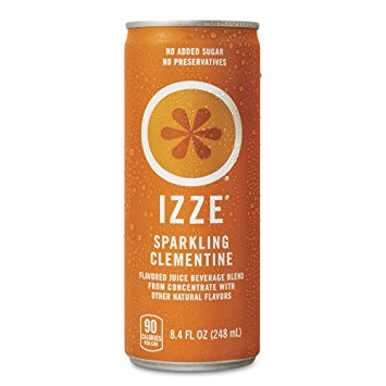 IZZE Sparkling Juice, Clementine, 8.4-Ounce Cans (Pack of 24)
