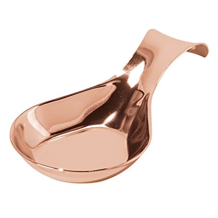 Oggi Copper Plated Stainless Steel 8.25 x 4.5 Inch Spoon Rest