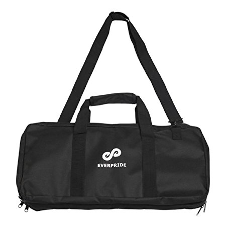 Professional Knife Bag for Chefs w/ Shoulder Strap by EVERPRIDE - Premium Culinary Knife Bag - Durable Kitchen Utensils Holder-Cook Knives Protector & Organizer w/ 20 Pockets & 3 Zipper Compartments
