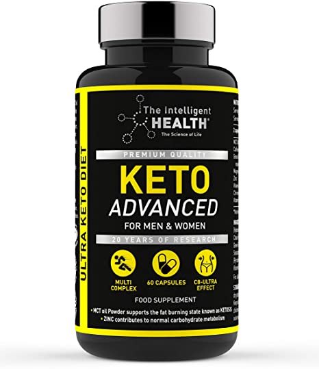 Keto Diet Pills for Men & Women - 60 Capsules - Weight Loss Advanced Keto Pro Plus Tablets Contains MCT Oil - Slimming Food Supplement by The Intelligent Health