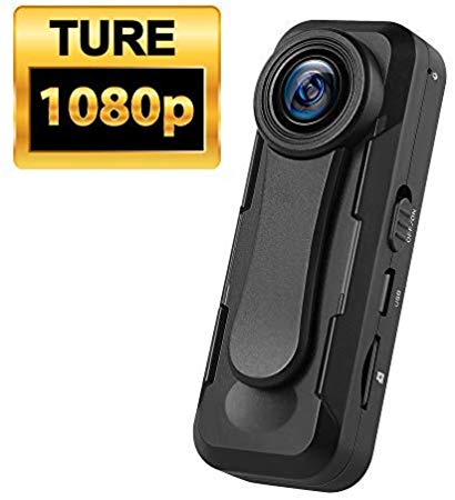 BOBLOV W1 True 1080P  Body Camera Mini Camera Body Mounted Worn Camera Sony Lens Loop Recording Time Stamps Externel Memory up to 128G(not Included) Multifunctional