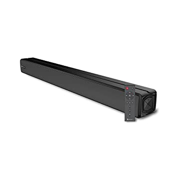 Portronics Pure Sound 1 60W Wireless Soundbar with Extra Bass & Latest Bluetooth 5.0 I 3.5mm Aux-in I USB Pen Drive(Black)