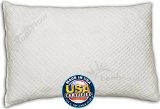 Snuggle-Pedic King Size Bamboo Combination Shredded Style Memory Foam Pillow With Kool-Flow Micro-Vented Cover - 90-day Refund Guarantee