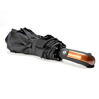 Umbrella,Kernowo Travel Umbrella Windproof Travel Umbrella 10 Rib Auto Open Close Button Umbrellas