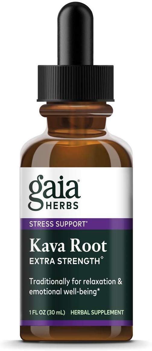 Gaia Herbs Kava Kava Root Extra Strength Liquid Supplement, 1 Ounce - Promotes Emotional Balance, Calm & Relaxing