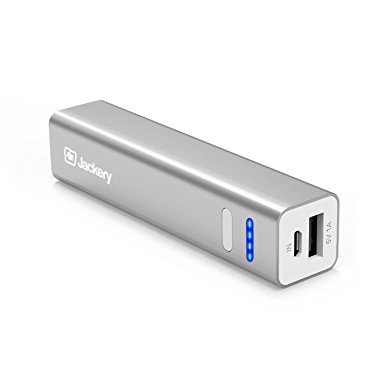 Jackery Mini 3200mAh Portable Battery Charger Power Bank for iPhone X, iPhone 8/ 8 Plus, iPhone 7/ 7 Plus, iPhone 6s/ 6s Plus, Samsung Galaxy S7 and Other Smart Devices (Silver)