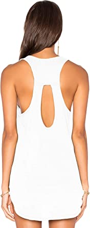 Muzniuer Yoga Workout Tops for Women Backless Long Tank Workout Shirts Cover up Summer Sleeveless T Shirts