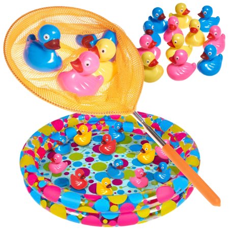 Duck Pond Pool with 12 Floating Weighted Duckies