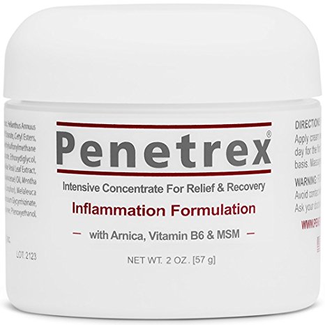 Penetrex - Rated #1 in Pain Relief since 2009. 10,000  FIVE STAR Ratings. Utilized for Arthritis, Back Pain, Knee Pain, Carpal Tunnel, Fibromyalgia, Plantar Fasciitis, Sciatica, etc. [2 Oz - 3 Pack]