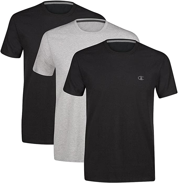 Champion Men's Stretch Crew T-Shirt 3 Pack