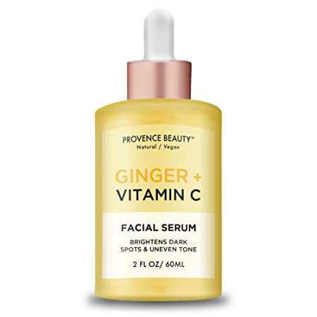 Ginger and Vitamin C Gel Face Serum - Vitamin C Facial Serum for Anti-Aging, Brightening, Wrinkle and Fine Line Reduction - for Sensitive Skin- 2 Fl Oz