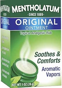 Mentholatum Original Ointment Soothing Relief, Aromatic Vapors - 1 oz (Pack of 3)