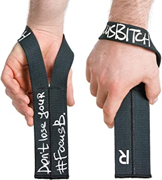 WARM BODY COLD MIND Lifting Wrist Straps for Olympic Weightlifting, Powerlifting, Bodybuilding, Functional Strength Training, for Crossfit - Heavy-Duty Cotton Wrist Wraps, Pair