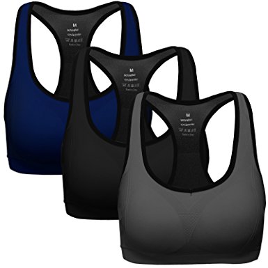 Mirity Women Racerback Sports Bras - Medium Impact Workout Gym Activewear Bra