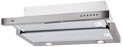 XOC30S XO Range Hood Stainless Steel Under Cabinet Insert Glide Pull Out Style, 30", 600 CFM, Premium Italian Quality
