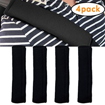 4 Pack of Children Baby Safety Strap Soft Headrest Neck Support Pillow Shoulder Pad for Car Safety Seatbelt