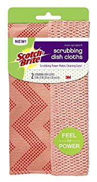 Scotch-Brite Reusable Dishcloth, Coral, 2 Count