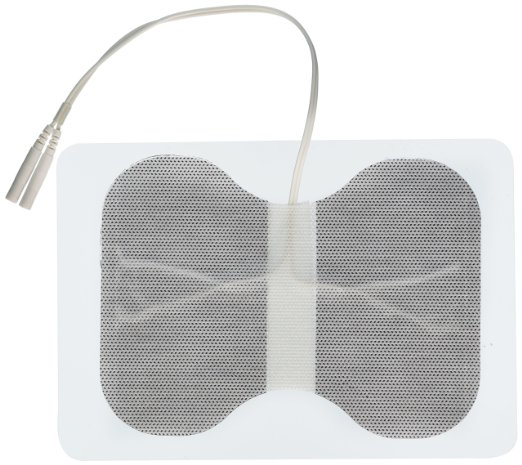 Syrtenty Premium TENS Unit Electrodes 4.5"x6" butterfly electrodes 6 pack Electrode for TENS Massage EMS - 100% Satisfaction Guarantee