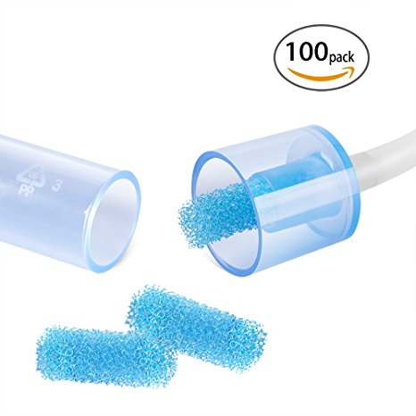 100-Pack of Premium Nasal Aspirator Hygiene Filters, Replacement for NoseFrida Nasal Aspirator Filters - BPA, Phthalate & Latex-Free