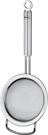 Rösle Stainless Steel Fine Mesh Tea Strainer, Round Handle, 3.2-inch