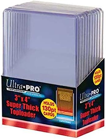 2 Ultra Pro 130pt Top Loaders 20 Total (2 10ct Packs) Fits Cards up to 130 Point Thick