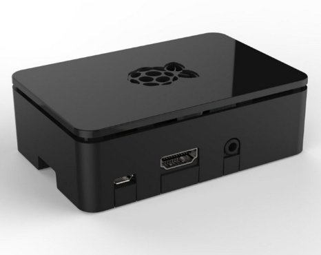 Raspberry Pi Case Black fits Raspberry Pi 3 2 and B