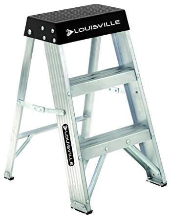 Louisville Ladder AS3002 300-Pound Duty Rating Aluminum Stepladder, 2-Foot