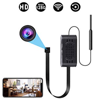 WiFi Hidden Spy Wireless Camera - Full HD 1080P Motion Sensor Detection Remote Live Real Alarm Variety Covert Lens No Month Fee Phone App Easy Setup, for Home/Nanny/Car/Office/Room/Indoor Security Cam
