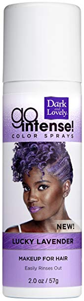 Temporary Hair Color by SoftSheen-Carson Dark and Lovely, Go Intense Color Sprays, Hair Color Spray for Instant and Ultra-vibrant Color even on Dark Hair, For Natural and Relaxed Hair, Lucky Lavender