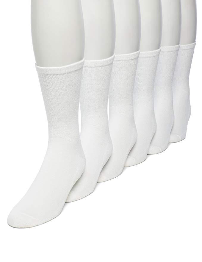 No Nonsense Men's Cushion Crew Socks (6 Pack) Made in USA