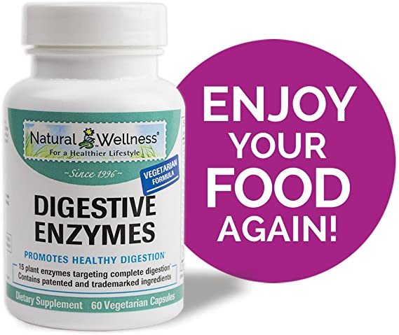 Natural Wellness - Digestive Enzymes - 60 Capsules