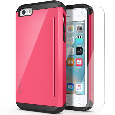 iPhone 5s Case, OBLIQ [Skyline Pro][Pink] w/ HD Screen Protector - with Kickstand Slim Fit Bumper Dual Layered Heavy Duty Hard Protection High Quality Case for Apple iPhone 5s & iPhone 5