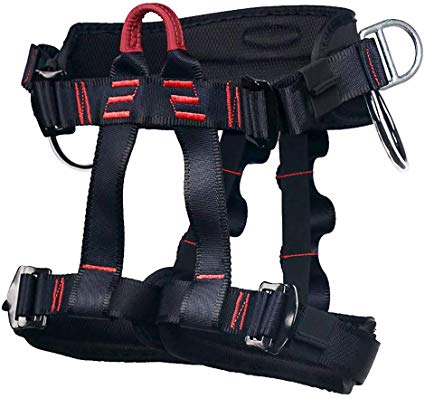 X XBEN Climbing Harness Professional Mountaineering Rock Climbing Harness,Rappelling Safety Harness - Work Safety Belt