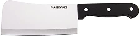 Farberware Classic Triple Rivet Stamped Stainless Steel Cleaver Stamped, 6-Inch