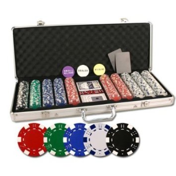 500pc Executive 11.5g Dice Style Poker Chip Set