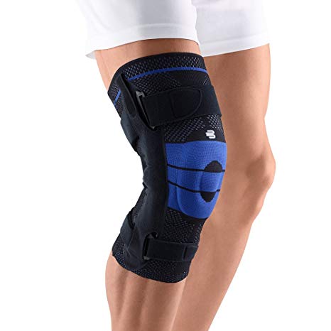 Bauerfeind Unisex GenuTrain S Knee Braces, Black, Blue, 3 Left