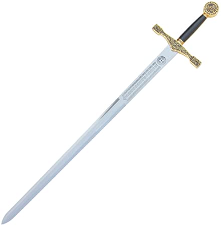 King Arthur Golden Excalibur Medieval Sword 48"