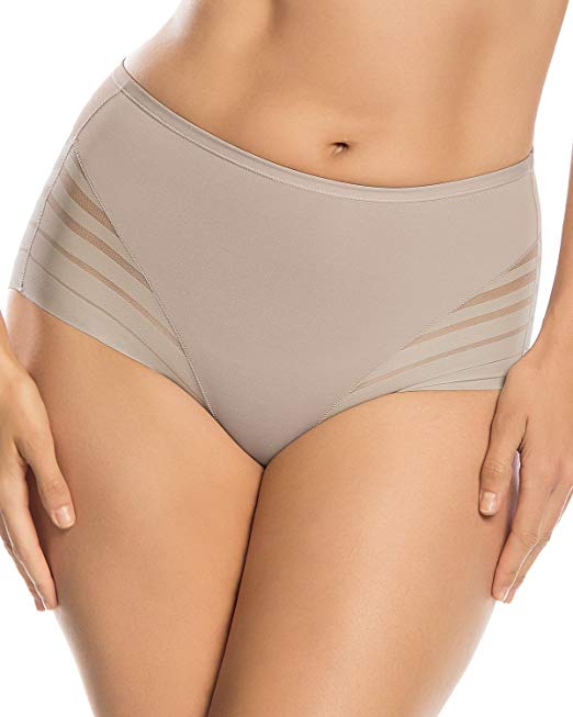 Leonisa Women's No Show Invisible Comfy Tummy Control Classic Panty