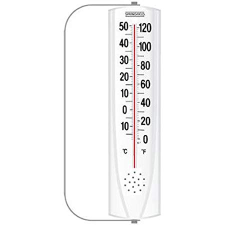 Taylor Precision Products Springfield Indoor/Outdoor Vertical Thermometer with Mounting Bracket (8.75-Inch)